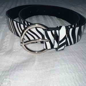 princess polly zebra print belt